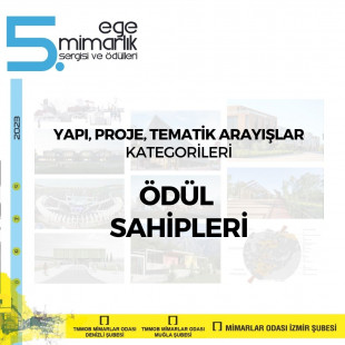 5. EGE MİMARLIK SERGİSİ VE ÖDÜLLERİ PROGRAMININ ÖDÜL SAHİPLERİ AÇIKLANDI!
