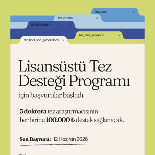 Lisansüstü Tez Desteği Programı Başvuruları Başladı