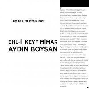 Ehl-i Keyf Mimar Aydın Boysan