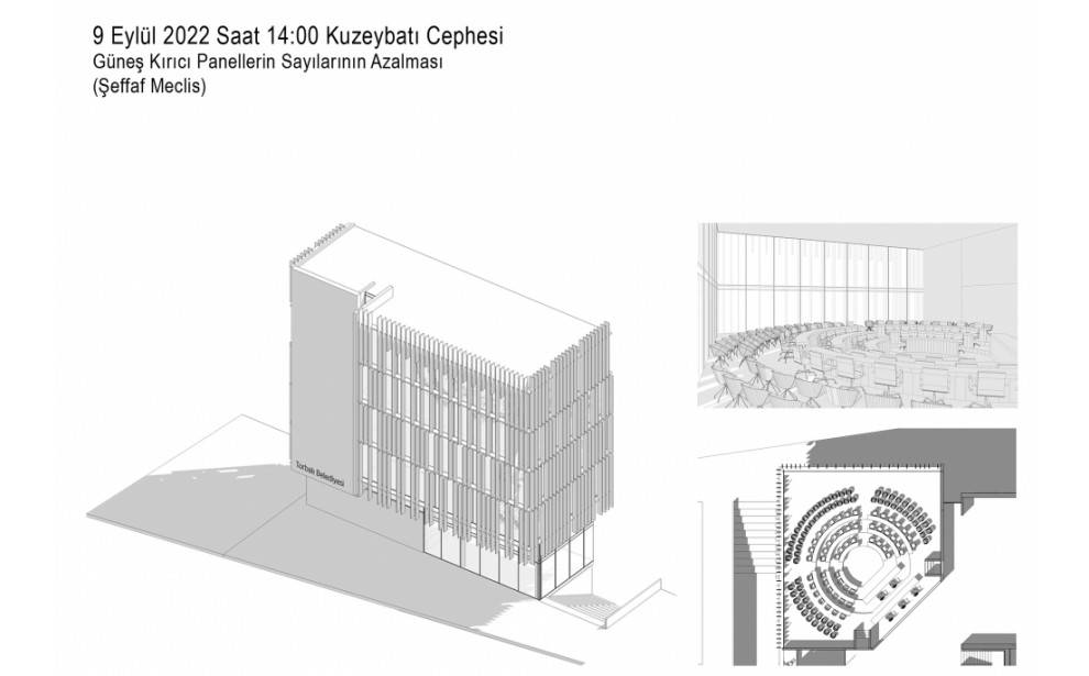 2. ÖDÜL, Torbalı Belediyesi Belediye Hizmet Binası Pazaryeri ve Otopark ile Yakın Çevresi Ulusal Mimari Proje Yarışması