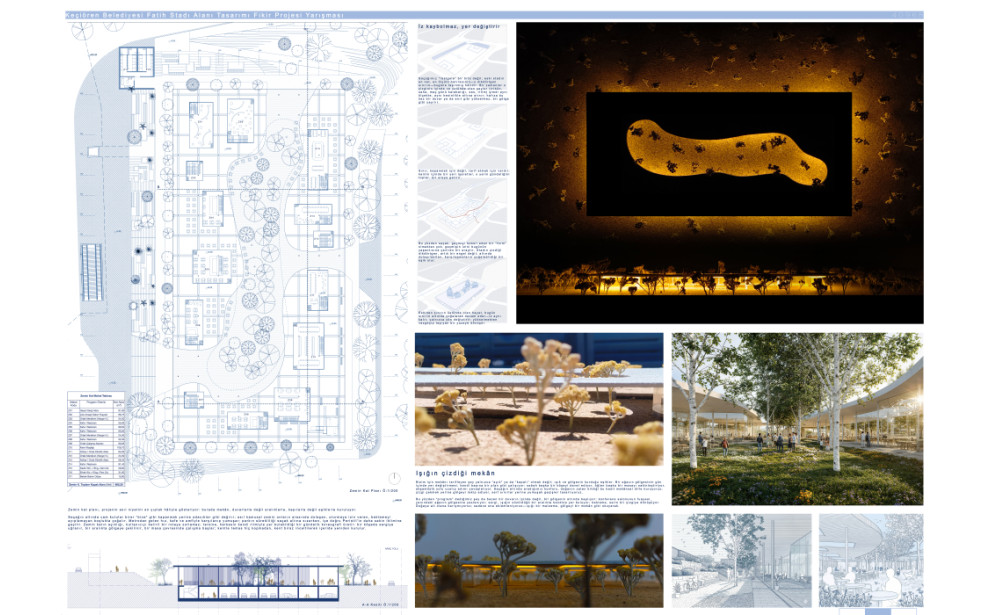 Eşdeğer Ödül (40968) - Ankara Keçiören Belediyesi Fatih Stadı Alanı Tasarımı Fikir Projesi Yarışması