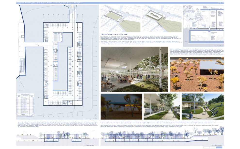 Eşdeğer Ödül (40968) - Ankara Keçiören Belediyesi Fatih Stadı Alanı Tasarımı Fikir Projesi Yarışması