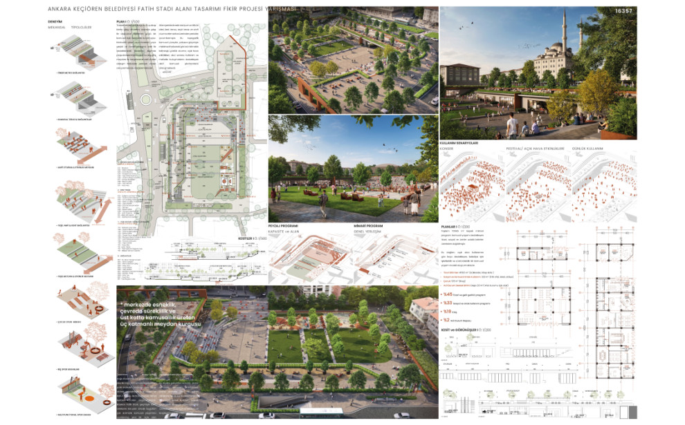 Satınalma (16357) - Ankara Keçiören Belediyesi Fatih Stadı Alanı Tasarımı Fikir Projesi Yarışması
