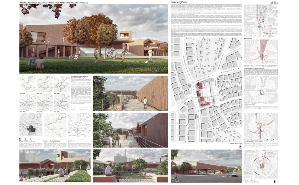 Mansiyon (68594) - Ankara Keçiören Belediyesi Fatih Stadı Alanı Tasarımı Fikir Projesi Yarışması