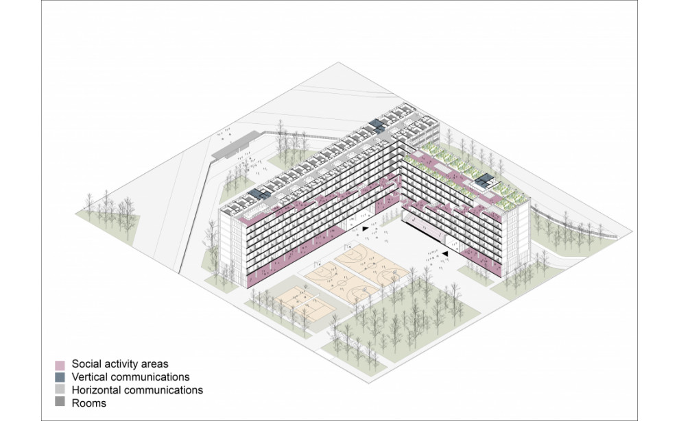 International Competition For The Student City Complex In Novi Beograd