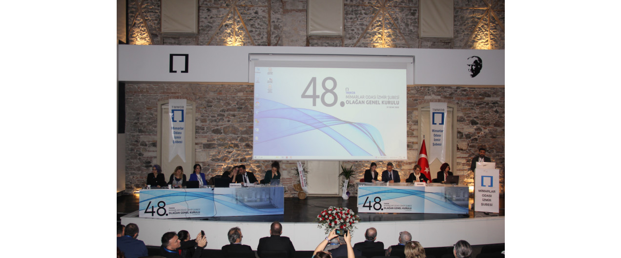 TMMOB Mimarlar Odası İzmir Şubesi 48. Olağan Genel Kurulu 31 Ocak 2026 Cumartesi Günü Gerçekleşti