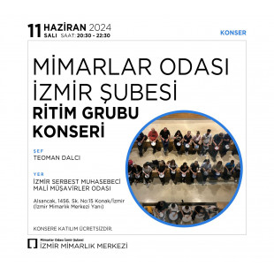 Mimarlar Odası İzmir Şubesi Ritim Grubu Konseri | 2024