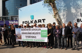 BASMANE'DE GÖKDELEN GÖKDELENDE BELEDİYE İSTEMİYORUZ