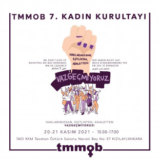 TMMOB 7. Kadın Kurultayı 20-21 Kasım'da Ankara’da Gerçekleşecek