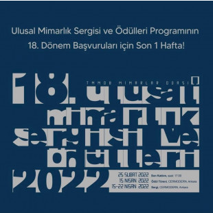 Ulusal Mimarlık Sergisi ve Ödülleri 18. Dönem Başvuruları