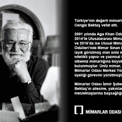 Değerli Mimar Cengiz Bektaş Vefat Etti