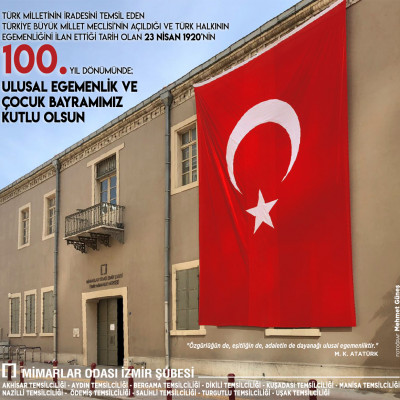 ULUSAL EGEMENLİK VE ÇOCUK BAYRAMIMIZ KUTLU OLSUN!