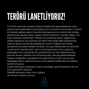 Terörü lanetliyoruz!