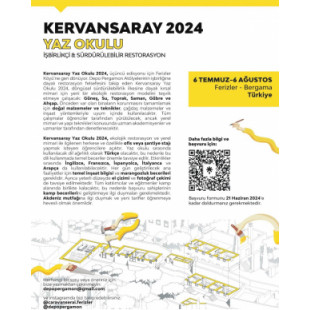 Kervansaray Yaz Okulu 2024 - Katılımcı ve Sürdürülebilir Restorasyon