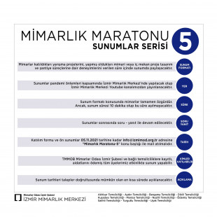 Mimarlık Maratonu - Sunumlar Serisi - 5