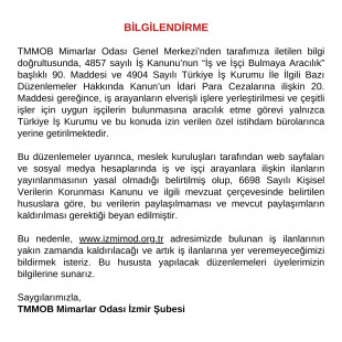 İş İlanları Hakkında Önemli Bilgilendirme