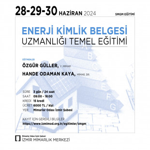 ENERJİ KİMLİK BELGESİ (EKB) UZMANLIĞI 2024