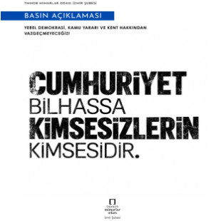 YEREL DEMOKRASİ, KAMU YARARI VE KENT HAKKINDAN VAZGEÇMEYECEĞİZ!
