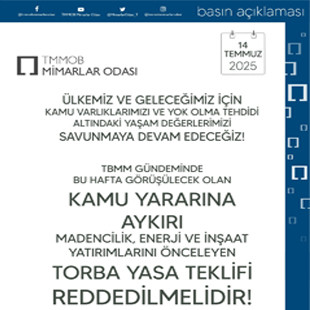 TBMM GÜNDEMİNDE BU HAFTA GÖRÜŞÜLECEK OLAN  KAMU YARARINA AYKIRI  MADENCİLİK, ENERJİ VE İNŞAAT YATIRIMLARINI ÖNCELEYEN  TORBA YASA TEKLİFİ REDDEDİLMELİDİR!