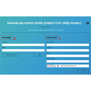 WEB SAYFASI ÜYELİĞİ